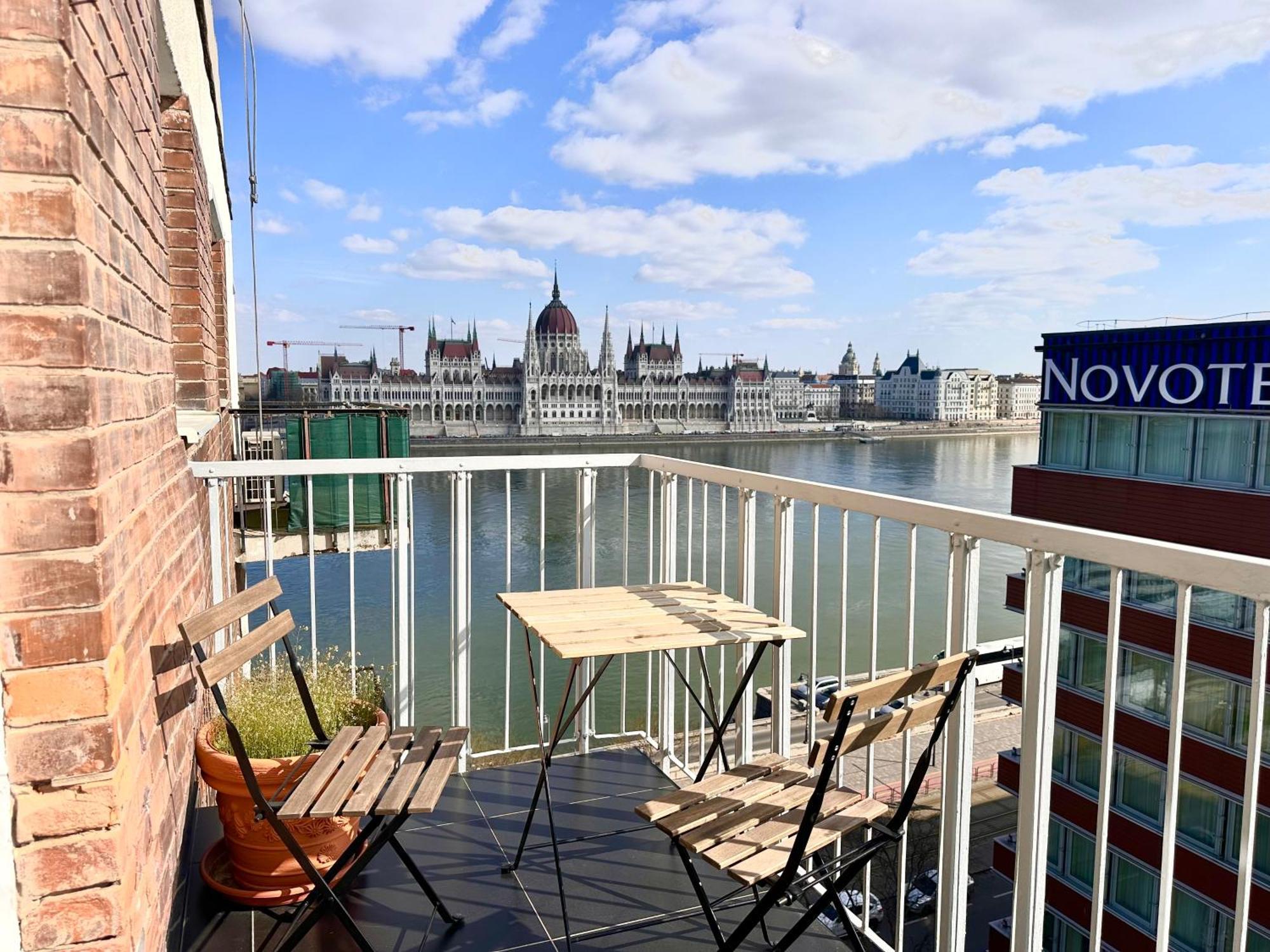 Riverside Luxury Panorama Home - Smarttv, Fastwifi Budapest Exterior foto